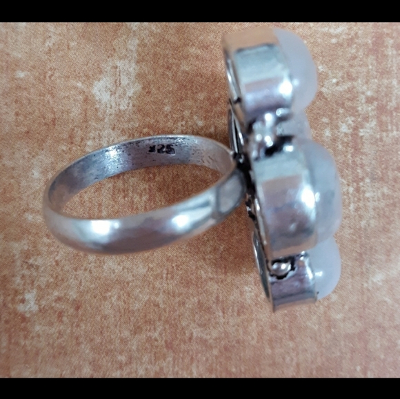New Rainbow Moonstone 925 Silver Ring. - Picture 6 of 8